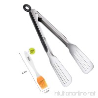 sefone Kitchen Tongs Stainless Steel 9 Inch Buffet Party Catering Serving Tongs Salad Tongs Cake Tongs Bread Tongs Kitchen Tongs - B07C8FTB63
